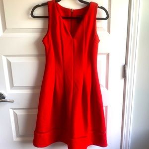 Red Fit and Flare Dress
